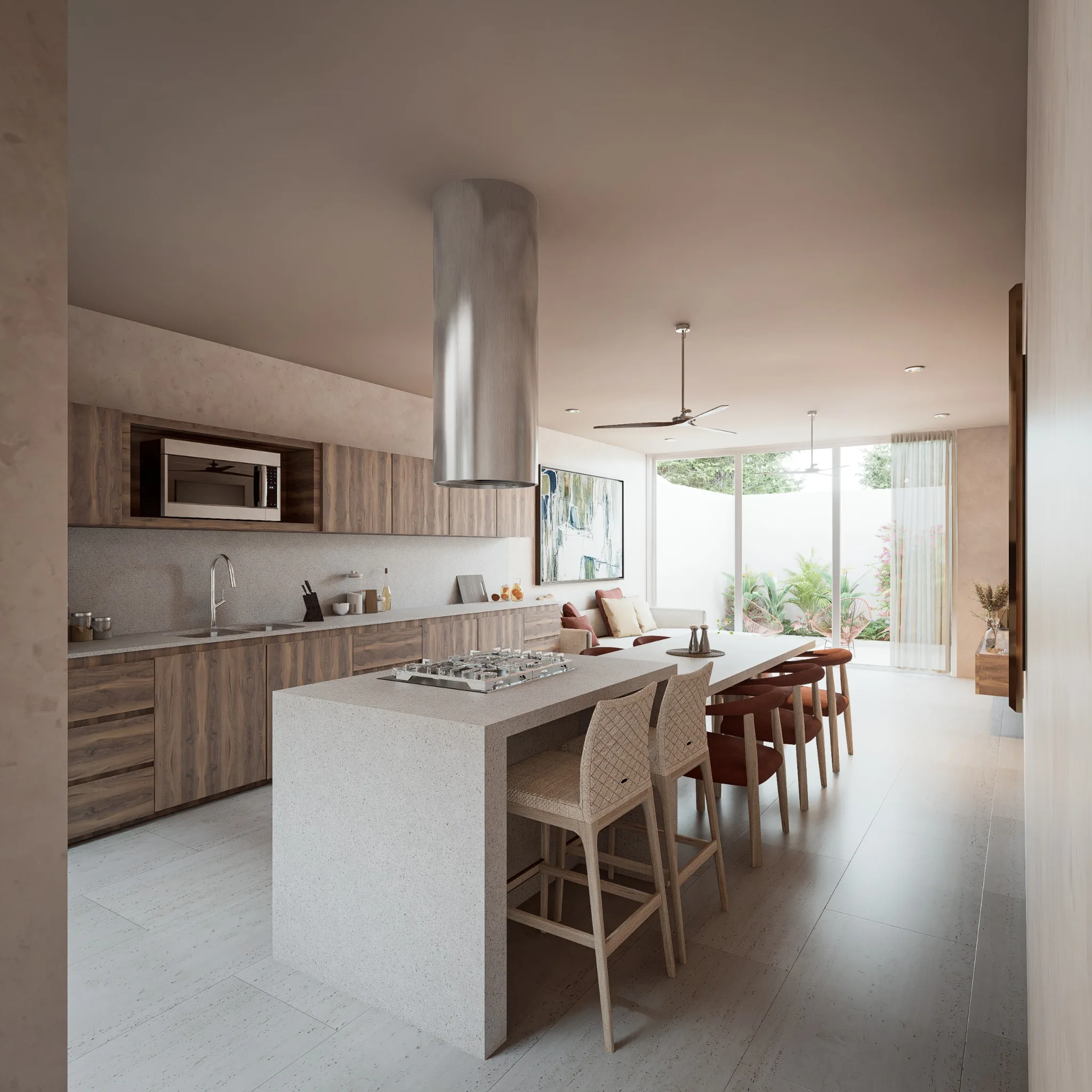 Duplex Kitchens — cocina interior perspectiva